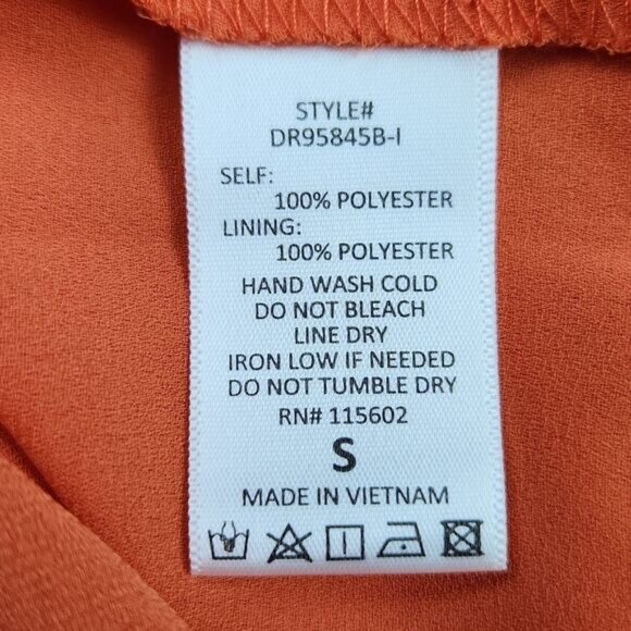 Lush Floral Chiffon Ruffle Tulip Hi Low Hem Maxi Dress Red Lavender Floral Small - Picture 6 of 6